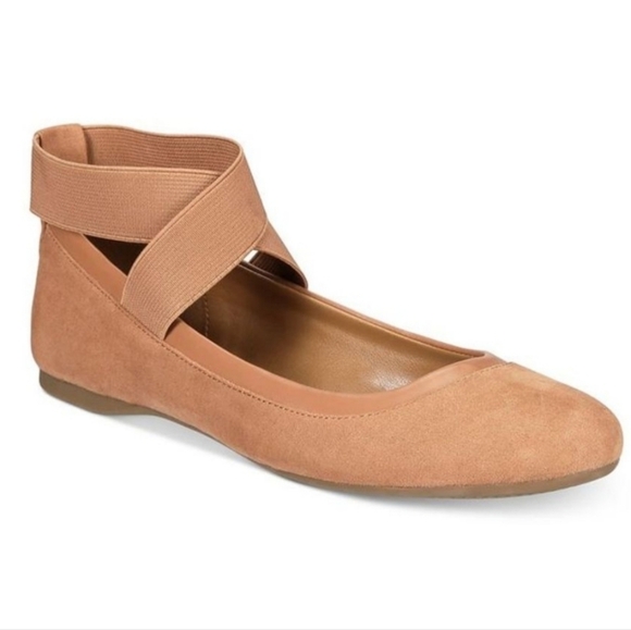Style & Co. Shoes - Style & Company BEAAF Ballet Flats crisscross Ankle Strap Shoes Spice 6.5